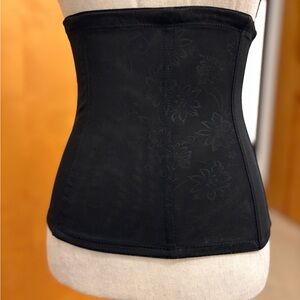 Black Floral Waist Cincher